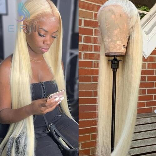 613 Blonde Straight Lace Front Wigs PrePlucked 13x4 Brazilian Remy Human Hair Lace Frontal Wigs With Baby Hair For Black Womens