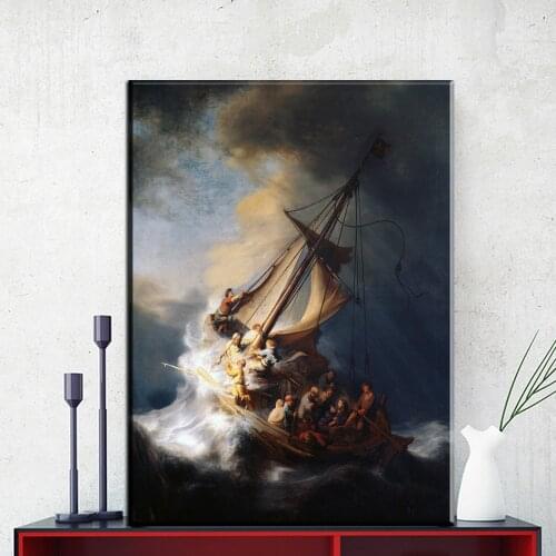 5D Full Diamond Painting Rembrandt Ship DIY Diamond embroidery Cross stitch Diamond Mosaic Picture Rhinestones
