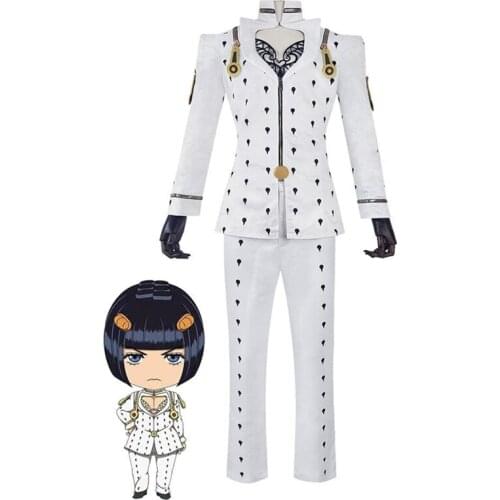 Anime JOJO Bizarre Adventure Bruno Bucciarati Cosplay Golden Wind Costume Halloween Party Exhibition Cos Props
