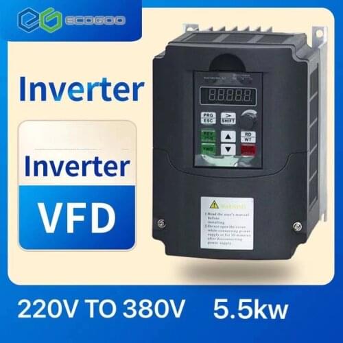 Free Shipping! 220v 4kw Inveter 5.5kw to 380V VFD inverter Frequency Converter Variable Frequency Drive Motor Speed Control