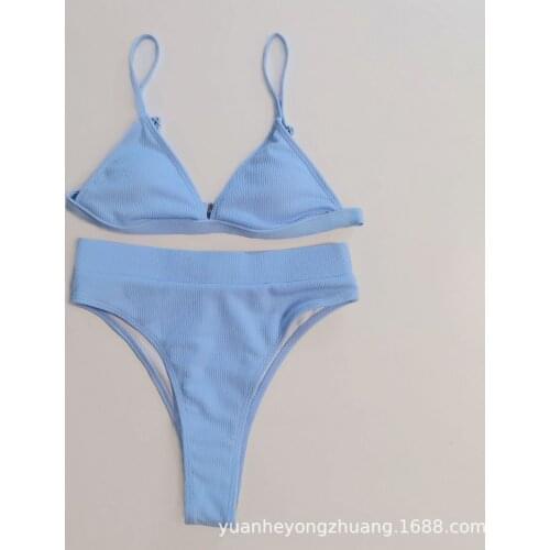 Bikini 2021 Solid Swimsuit Women Swimwear Push Up Bikini Set Patchwork Biquini Brazilian Summer Beach Bathing Suit Swim Wear