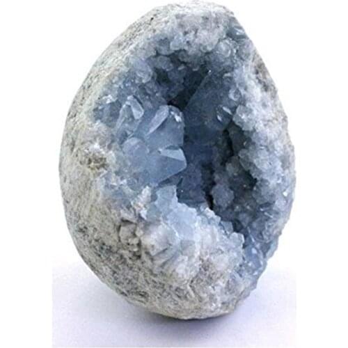Celestite Cluster Geode Natural Minerals Crystals Stone For Healing Reiki