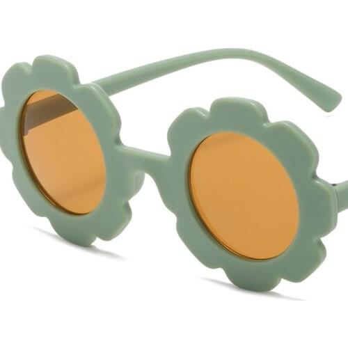 2021 Children Flower Cute Small Sunglasses Vintage Summer Lovely Outdoor Eyewear Glasses Boys Girls Colorful Classic Sunglasses