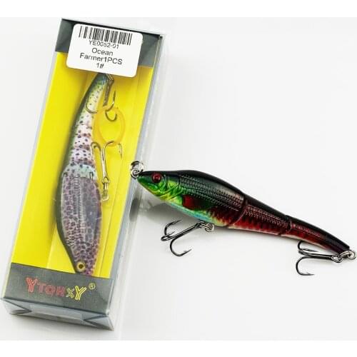 For Fishing Sinking Wobblers Fishing Lures Jointed Crankbait Swimbait 3 Segment Hard Artificial Bait For Fishing Tackle Lure