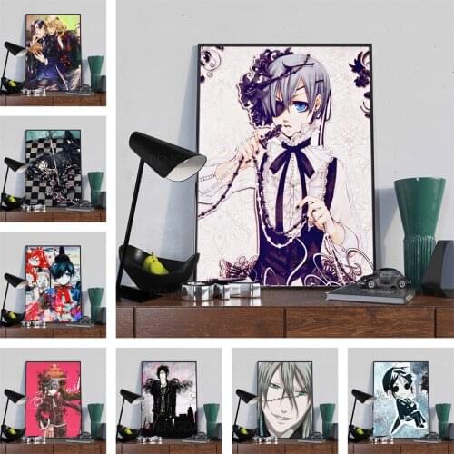 HD Prints Black Butler Home Decor Painting Japanese Anime Poster Wall Artwork Canvas Modular No Frame Pictures For Living Room