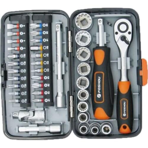 Mini 38pcs/set Ratchet Wrench Combination Hardware Tool Set Household Tools Box Bicycle Repair Tools