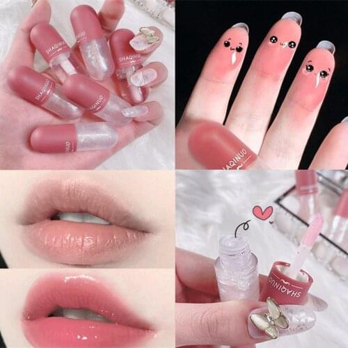 Mini Capsule Lip Gloss Transparent Waterproof Moisturizing Lip Oil Lip Gloss Beauty Makeup Liquid Lipstick Lip Care Cosmetic
