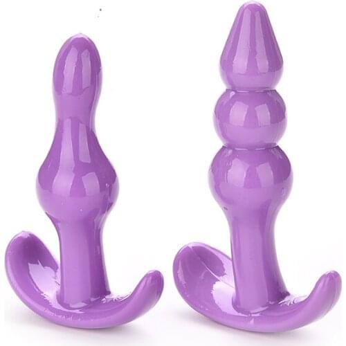 Soft Silicone Anal Dildo Butt Plug Prostate Massager Adult Gay Products Anal Plug Beads Erotic Sex Toys For Men Women