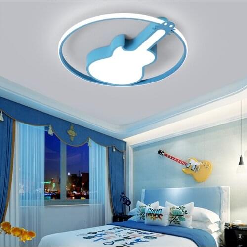 Novelty Music Violin Style Baby Girls Child Room Ceiling Lamp Kids Bedroom Ceiling Light Kids Lighting Ceiling