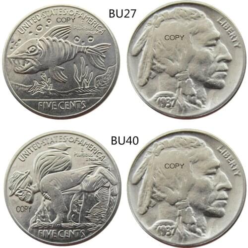 New Style Mix 2pcs Hobo Nickel Buffalo Nickel Special Creative Funny Copy Coin