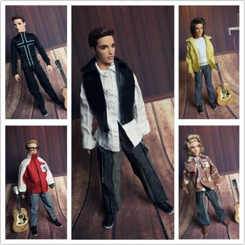 Prince Ken Doll CLothing Fashion Casual Wear Handmade Clothes Outfit For 30CM Prince Doll Accessories Toys Ken Prince Clothes