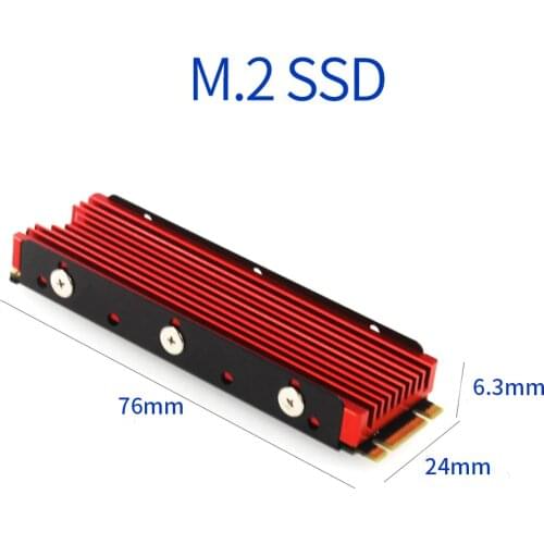 Cool Warship for NVME for NGFF M.2 Heatsink Aluminum Sheet Thermal Conductivity Silicon Wafer Cooling Warship Nvme Heatsink 2280
