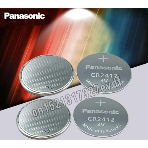 Panasonic Original 4pcs 3V Button Cell Battery CR2412 Lithium Coin watch Key Fobs Battery For swatch watch