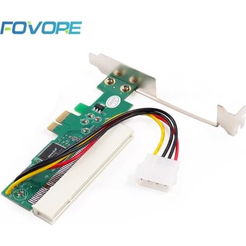 PCIe PCI express to PCI Slot Riser Bus Card PCI-e Adapter Converter Expansion Card for Desktop Computers ASM1083 Chipset