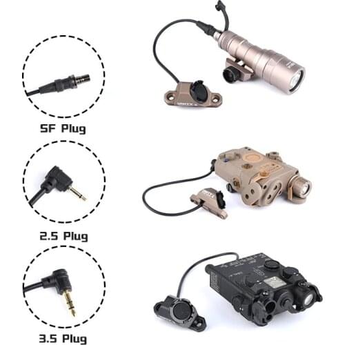 Airsoft Unity Tactical Hot Button Remote Switch For KeyMod & M-Lok For PEQ15 DBAL-A2 Laser Sight M300 M600 SF Weapon Scout Light