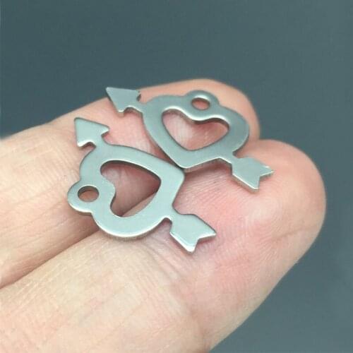 Stainless Steel Arrows Pendants Beads Charms Pendants for Crafting, Jewelry Findings Making Accessory For DIY Necklace Bracelet