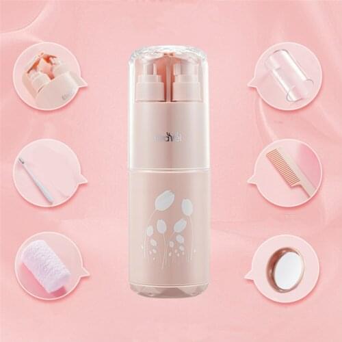 Portable Travel Wash Set Toothpaste Shampoo Storage Bottle Bathroom Multifunction Creative Travel Cup Toothbrush Organizer Box