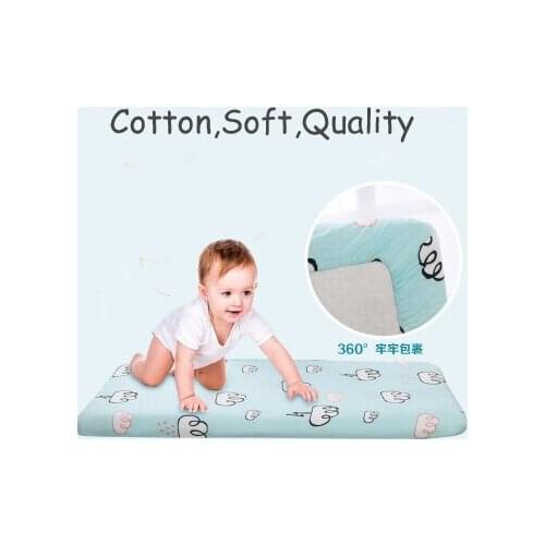 Cotton Fitted Sheet Nursery Baby Crib / Basket/ Mattress Cover Popular baby bedding