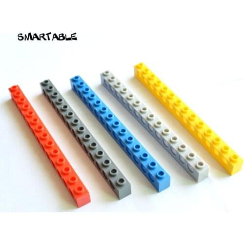 Smartable Technic Brick 1x14 with Holes Building Blocks Parts Creative Toys Compatible 32018 Technic MOC Toys 20pcs/lot