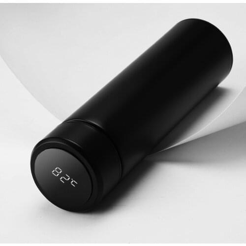 Thermal Mug Creative Portable Macaron Frosted Vacuum Flask for Men Smart Insulation Cup Thermal 304 Stainless Steel Water Bottle