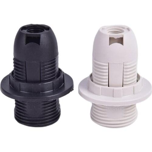 1PC 2A 250V E14 Card-type Lamp Holder CE Certification E14 Socket White Black Color