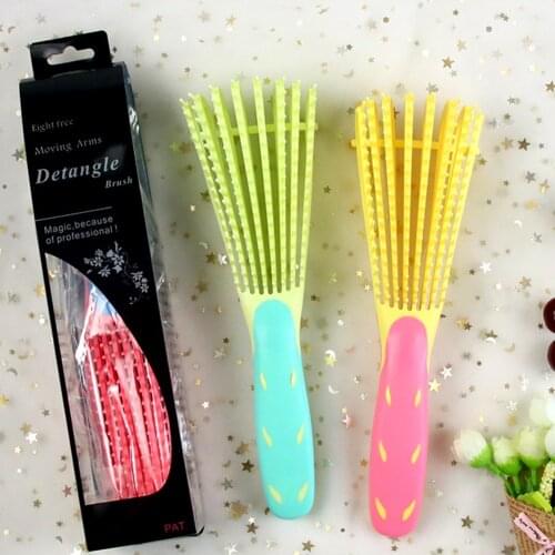 1Pc Salon Detangling Brush Curly Hair Octopus Comb Hair Scalp Massage Comb Hairdress Brushes Hair Styling Tool