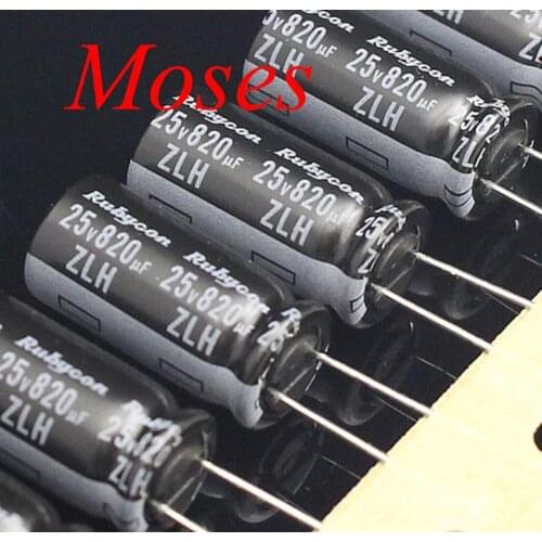 25v 820uf +/- 20% 100% Japan Original New ZLH Capacitance Audio Capacitors Electrolytic Capacitor Radial 10x16mm