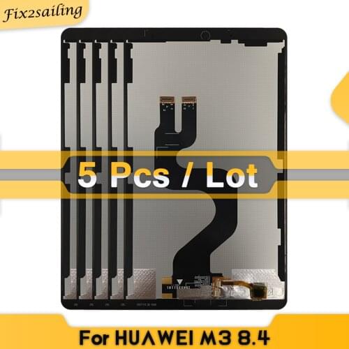 5 PCS/Lots NEW LCD For HUAWEI MediaPad M3 8.4 BTV-W09 BTV-DL09 LCD Display Matrix Touch Screen Digitizer Tablet Assembly Replace