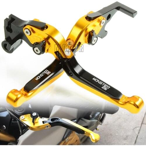 CNC Aluminum Motorcycle Adjustable Folding Extendable Brake Clutch Levers For Ducati 695 MONSTER 2007-2008 695MONSTER Motorbike