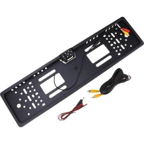 Wireless EU European EU License Plate Frame Reverse Backup Camera Set Kit 170 degree car number plate frame