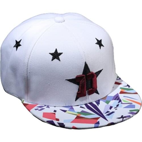 Korean fashion couple embroidery hip-hop hat black and white trend baseball cap men and women spring outdoor sport shade hat
