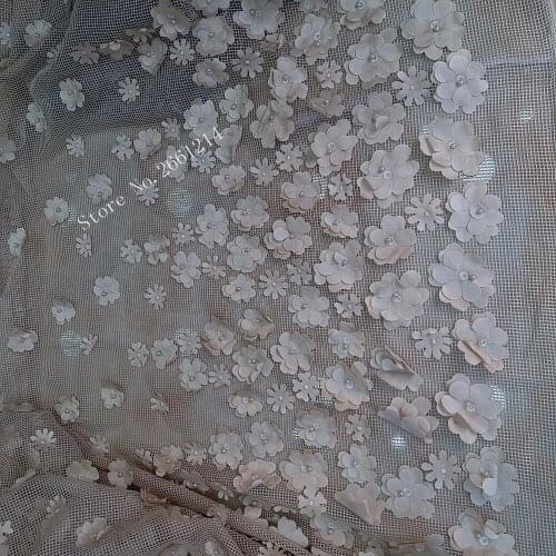 BZL-89541 New applique embroidered tulle lace with beads high quality sequins fabric luxury dress fabric 5yard/lot