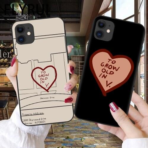 To Grow Old In” WandaVision Phone Case Cover for iPhone 12 mini X XS XR 11 Pro Max SE 2020 7 7Plus 8 8Plus 6 6S Shell Black Capa