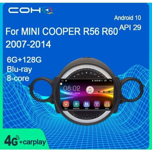 For BMW MINI COOPER R56 R60 2007-2014 Car Dvd Multimedia Player Radio Android 10.0 Octa Core 6+128G