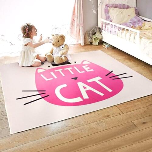 Household Nordic carpet Living room coffee table sofa rug Bedroom Full shop bedside Rugs Cartoon Cute Kids Room Princess Carpet