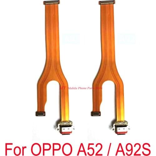 New USB Charging Board Port Dock Plug Jack Flex Cable For OPPO A92S A52 Connector Charge Board Flex Replacement Spare Parts