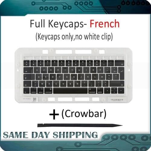 Laptop A1989 A1990 A2159 French Keyboard Keycaps Keys key Cap AZERTY FR France for Apple Macbook Pro Retina 13" 15" 2018 2019