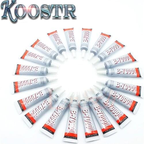 20PCS Set 15ML Multi purpose adhesive B7000 DIY Tool cellphone samsung iPhone LCD Touch Screen middle Frame housing Glue