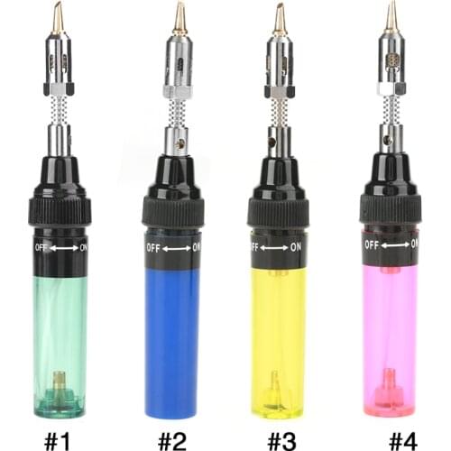 Multi-function Adjustable Temperature Cordless Butane Gas Blow Torch Soldering Iron Gun Welding Pen Tool 1300
