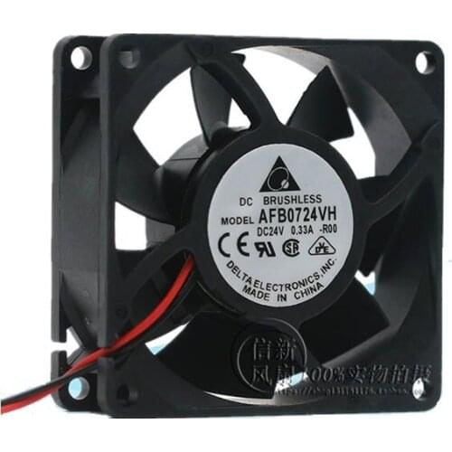 New AFB0724VH 7025 24V 0.33A 7CM inverter dual ball cooling fan