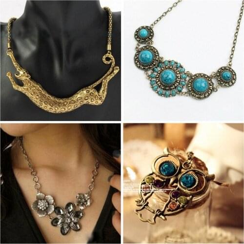 New Vintage Collar Chain Leopard Chain Choker Necklace for Women Free Shipping