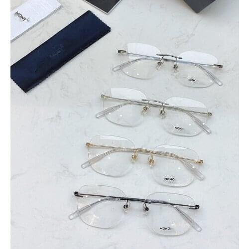 2021 mb0101o frameless glasses frame, light leg, ultra fine high grade mens glasses frame, prescription changeable myopia lens