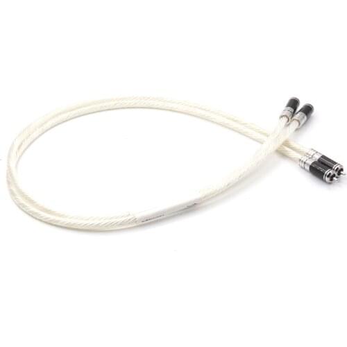 Pair Nordost Odin Reference Interconnect RCA Cable with Rhodium Plated Carbon Fiber RCA Plug