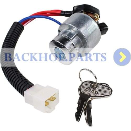 Ignition Switch w/Two Keys TC020-31822 for Kubota L2600F L3000F L3400F L4300F L4600F L2501H L2501F MX5000