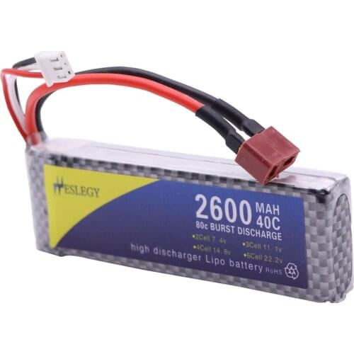 7.4V 2600mah rechargeable lipo battery for WLtoys 144001 1/14 2.4G 4WD High Speed Racing RC Car Vehicle Models 7.4V toys battery