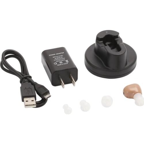 Invisible Rechargeable Hearing Aids for Deafness Elderly Hearing Improvement Hearing Aid Rechargeable Sound Amplifier Ear Aid