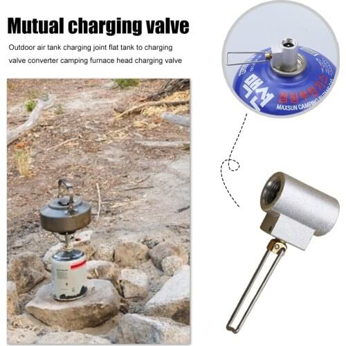 Outdoor Camping Gas Refill Adapter Valve Gas Stove Canister Connector Stove Cartridge Canister Connector Gas Stove Accessories