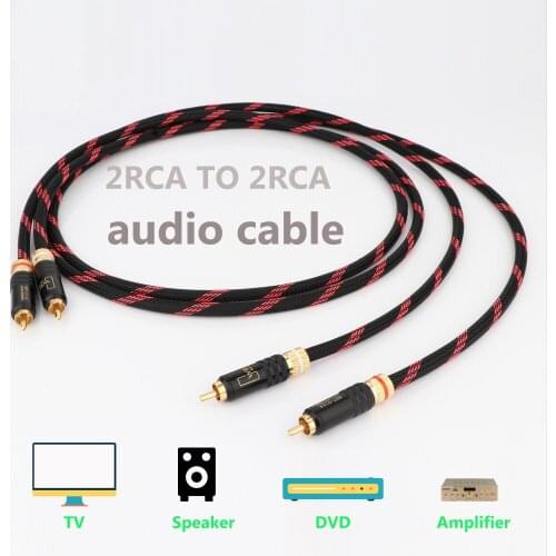 Preffair L-4E6S Hi End Audio Cable HIFI RCA Audio Cables With Copper Tin Sleeves WBT0144 RCA Plug Cable