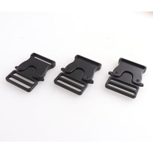30mm black Metal Release Side Buckle quick adjustable belt strap lock buckle for dog collar backpack hardware luggage supplies
