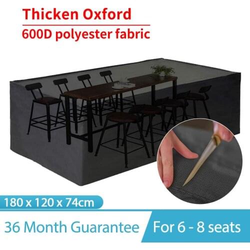 180cm Oxford Cloth Furniture Dustproof Cover For Rattan Table Cube Chair Sofa Waterproof Rain Garden Patio Protective Cover